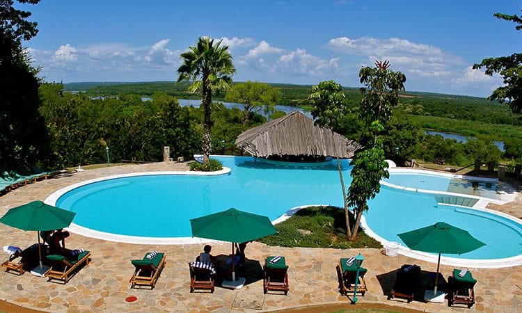 Luxury safari lodge in Uganda