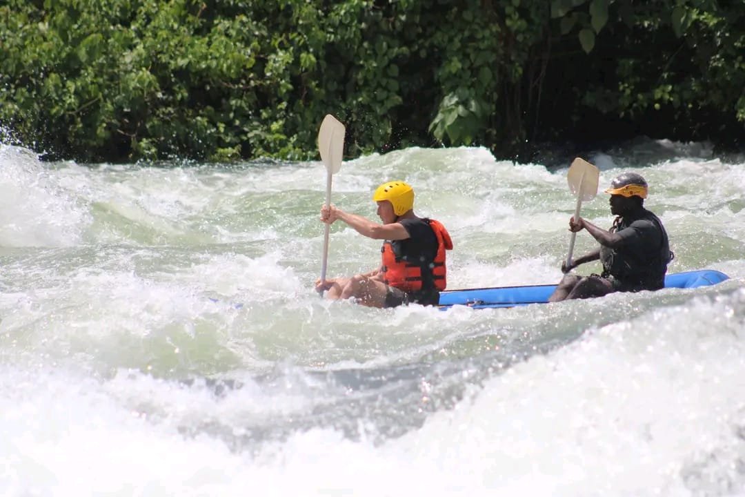 White water rafting on the River Nile in Jinja Uganda